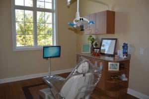 Dental exam chair at Drake & Seymour Dentistry