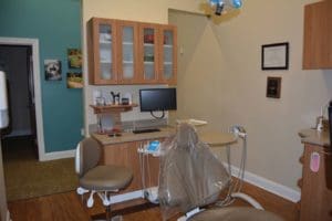 Exam room at Drake & Seymour Dentistry