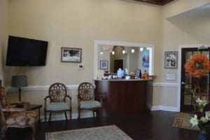 Waiting room in Drake & Seymour Dentistry