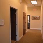 Dental office hallway